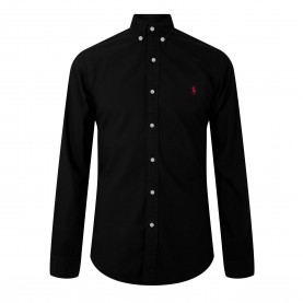 Polo Ralph Lauren Mens Slim Fit Poplin Long-Sleeve Shirt - Polo Black мъжки,ризи,polo,ralph,lauren,men,s,slim,fit,poplin,long,sleeve,shirt,polo,black