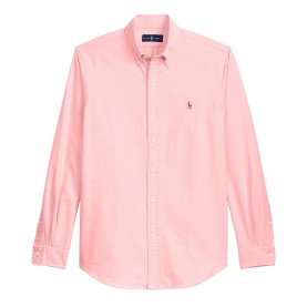 Риза с дълъг ръкав Polo Ralph Lauren Mens Slim Fit Oxford Long Sleeve Shirt - BSR Pink риза,с,дълъг,ръкав,мъжки,ризи,polo,ralph,lauren,men,s,slim,fit,oxford,long,sleeve,shirt,bsr,pink