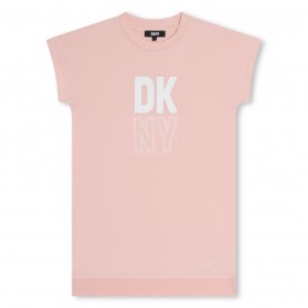 юношеска,тениска,детски,облекла,dkny,logo,t,shirt,dress,juniors,pink,471