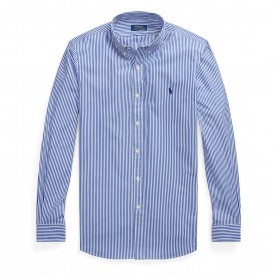 Polo Ralph Lauren Stripe Poplin Slim Fit Shirt - Blue/White 009 мъжки,ризи,polo,ralph,lauren,stripe,poplin,slim,fit,shirt,blue,white,009