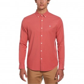 облекла,на,разпродажба,мъжки,ризи,original,penguin,ecovero,oxford,shirt,mineral,red