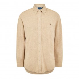 риза,облекла,на,разпродажба,мъжки,ризи,polo,ralph,lauren,men's,slim,fit,button,down,plain,shirt,tuscan,beige