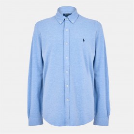 риза,облекла,на,разпродажба,мъжки,ризи,polo,ralph,lauren,men's,slim,fit,button,down,plain,shirt,isle,heather