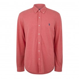 риза,облекла,на,разпродажба,мъжки,ризи,polo,ralph,lauren,men's,slim,fit,button,down,plain,shirt,high,rose,hthr