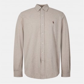 риза,облекла,на,разпродажба,мъжки,ризи,polo,ralph,lauren,men's,slim,fit,button,down,plain,shirt,tuscan,beige