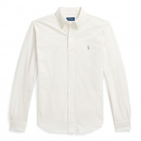 Риза Polo Ralph Lauren Mens Slim Fit Button-Down Plain Shirt - Pale Cream риза,мъжки,ризи,polo,ralph,lauren,men,s,slim,fit,button,down,plain,shirt,pale,cream