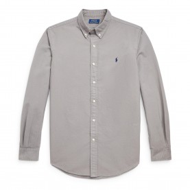 Риза с дълъг ръкав Polo Ralph Lauren Mens Slim Fit Oxford Long Sleeve Shirt - Perfect Grey риза,с,дълъг,ръкав,мъжки,ризи,polo,ralph,lauren,mens,slim,fit,oxford,long,sleeve,shirt,perfect,grey
