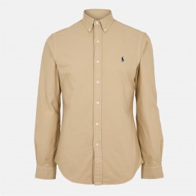 риза,с,дълъг,ръкав,облекла,на,разпродажба,мъжки,ризи,polo,ralph,lauren,mens,slim,fit,oxford,long,sleeve,shirt,surrey,tan