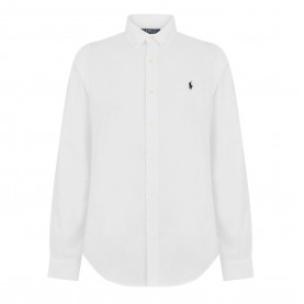 Риза с дълъг ръкав Polo Ralph Lauren Mens Slim Fit Oxford Long Sleeve Shirt - White риза,с,дълъг,ръкав,мъжки,ризи,polo,ralph,lauren,mens,slim,fit,oxford,long,sleeve,shirt,white