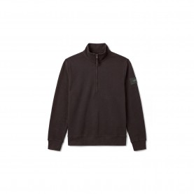 Поларена блуза Calvin Klein Jeans Mens Badge 1/4-Zip Cotton Fleece Top - Black 8MN поларена,блуза,мъжки,горнища,с,качулка,мъжки,ежедневни,облекла,calvin,klein,jeans,men,s,badge,1,4,zip,cotton,fleece,top,black,8mn