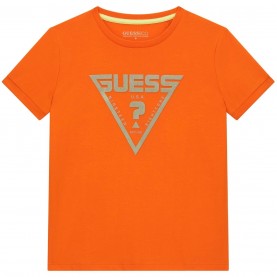 юношеска,тениска,детски,облекла,guess,short,sleeve,mini,me,t,shirt,juniors,orange,g381