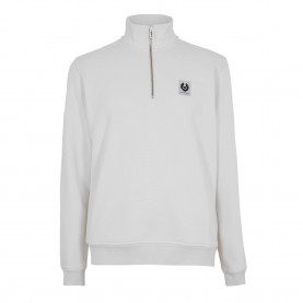 Блуза Belstaff Quarter Zip Sweatshirt - Silver Birch блуза,мъжки,горнища,с,качулка,belstaff,quarter,zip,sweatshirt,silver,birch