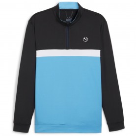 мъжки,туристически,полари,мъжки,полари,puma,colorblock,quarter,zip,black,aqua,blue