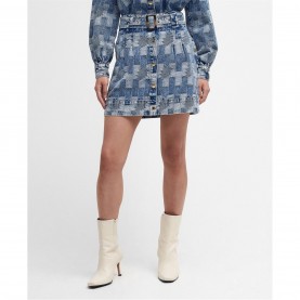 Пола BARBOUR Edit Bowhill Patchwork Denim Mini Skirt - Patchwork Denim пола,поли,и,къси,панталони,barbour,edit,bowhill,patchwork,denim,mini,skirt,patchwork,denim