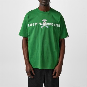тениска,облекла,на,разпродажба,мъжки,тениски,aape,planted,earth,t,shirt,dark,green