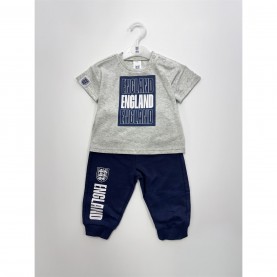 Тениска Team England T-Shirt & Jog Pant Set - Grey/Navy/White тениска,футболни,фланелки,oldham,athletic,stoke,city,sunderland,национални,отбори,аржентина,футболни,фланелки,колумбия,футболни,фланелки,финдландия,футболн