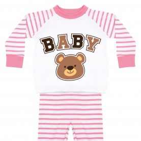 Larkwood Mothers Day Baby Printed PJs - Baby Bear бебешки,облекла,детски,пижами,larkwood,mothers,day,baby,printed,pjs,baby,bear