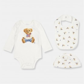детски,3/4,панталони,polo,ralph,lauren,kids',bear,clothing,set,white,blue