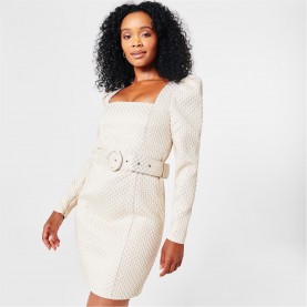 рокля,дамски,поли,и,рокли,biba,women's,jacquard,mini,shift,dress,ivory