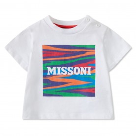 тениска,детски,3/4,панталони,missoni,kids',logo,regular,fit,t,shirt,white