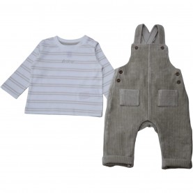 бебешки,облекла,firetrap,boys,striped,long,sleeve,top,&amp;,corduroy,dungarees,set,cream