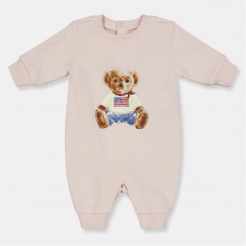 пижама,детски,3/4,панталони,polo,ralph,lauren,kids',logo,onesie,delicate,pink