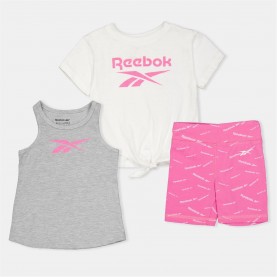 комплект,разпродажба,reebok,бебешки,облекла,детски,облекла,reebok,3pc,short,set,bb99,sugar,plum