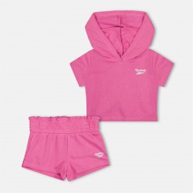 комплект,разпродажба,reebok,бебешки,облекла,детски,облекла,reebok,hood,shrt,set,bb99,aurora,pink