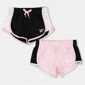 разпродажба,reebok,бебешки,облекла,детски,къси,панталони,детски,облекла,reebok,2pk,short,bb99,pink,lady