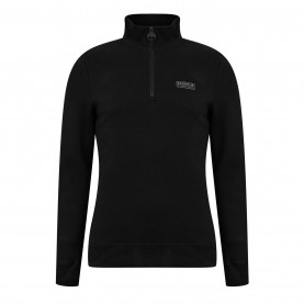 barbour,international,essential,half,zip,sweatshirt,black,blk,bk71