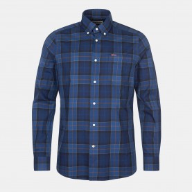 Риза с дълъг ръкав Barbour Wetheram Long Sleeve Tartan Shirt - Midnight TN54 риза,с,дълъг,ръкав,мъжки,ризи,barbour,wetheram,long,sleeve,tartan,shirt,midnight,tn54