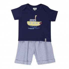 комплект,бебешки,облекла,детски,облекла,lilly,and,sid,stripe,short,set,bb99,blue