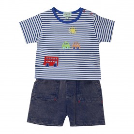 Тениска Lilly and Sid Transport T-Shirt - Multi тениска,бебешки,облекла,lilly,and,sid,transport,t,shirt,multi