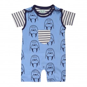 Пижама Lilly and Sid Walrus Top and Trouser Pyjama Set - Multi пижама,бебешки,облекла,lilly,and,sid,walrus,top,and,trouser,pyjama,set,multi