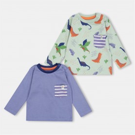 бебешки,облекла,детски,тениски,детски,облекла,lilly,and,sid,dino,pkt,top,2pk,bb99,multi