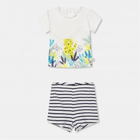 детски,3/4,панталони,carrement,beau,unisex,kids',clothing,set,white,blue