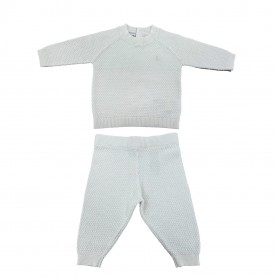 комплект,бебешки,облекла,детски,пижами,детски,3/4,панталони,jack,wills,jw,pointelle,set,bb62,off,white