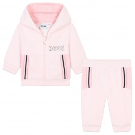 бебешки,комплект,детски,облекла,boss,tracksuit,set,babies,pale,pink,44l