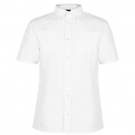 firetrap,short,sleeve,oxford,shirt,mens,white