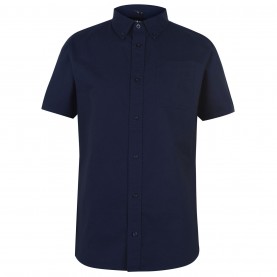 firetrap,short,sleeve,oxford,shirt,mens,navy