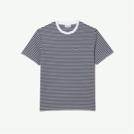 юношеска,тениска,облекла,на,разпродажба,мъжки,тениски,lacoste,striped,t,shirt,junior,navy,522