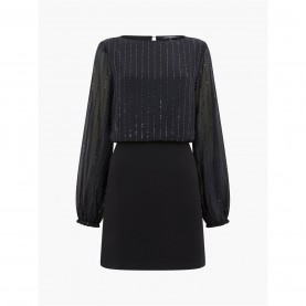 рокля,дамски,поли,и,рокли,french,connection,women's,effy,sequin,shift,dress,blackout,multi