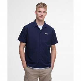 риза,с,къс,ръкав,облекла,на,разпродажба,мъжки,ризи,barbour,international,twill,short,sleeve,shirt,mnght,blue,bu58