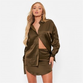пола,поли,и,къси,панталони,i,saw,it,first,satin,curved,hem,mini,skirt,co,ord,khaki