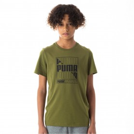разпродажба,puma,детски,тениски,puma,no1,logo,tee,olive,graphic
