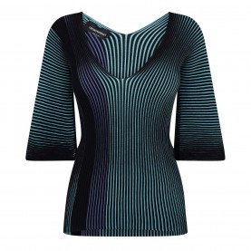 фланелка,с,къс,ръкав,дамски,ризи,emporio,armani,maglia,short,sleeve,top,nero