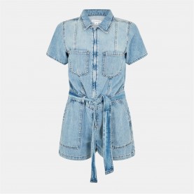 гащеризон,дамски,летни,гащеризони,дамски,къси,панталони,good,american,linen,denim,playsuit,indigo786