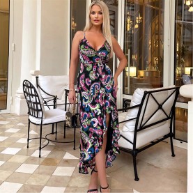 рокля,дамски,поли,и,рокли,ax,paris,multi,printed,wrap,over,strappy,midi,dress,multi