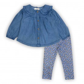 бебешки,комплект,бебешки,облекла,детски,облекла,hello,world,top,&amp;,cotton,leggings,set,babies,blue