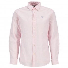 Barbour Striped Oxford Tailored Shirt - Pink PI51 barbour,striped,oxford,tailored,shirt,pink,pi51